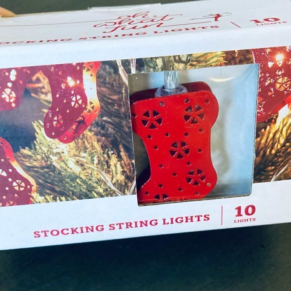 Christmas Stocking String Lights Decor - Picture 2 of 3